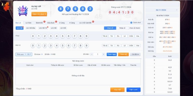 Hà Nội Vip 3 Sử dụng công cụ thống kê